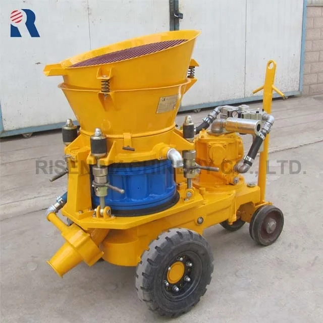 Air Driven Dry or Damp Mix Shotcrete Machine for concrete spraying for Coal Mine