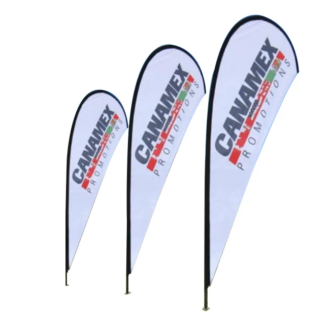 
High Quality Outdoor teardrop Flag, teardrop beach flag for advertising <img data-src=