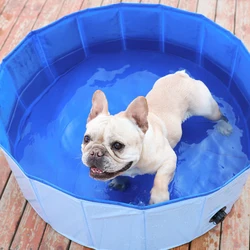 Outdoor Indoor Foldable Dog Pet Bath Pool Collapsible Dog Pet Bathing Tub Dog Grooming Tubs