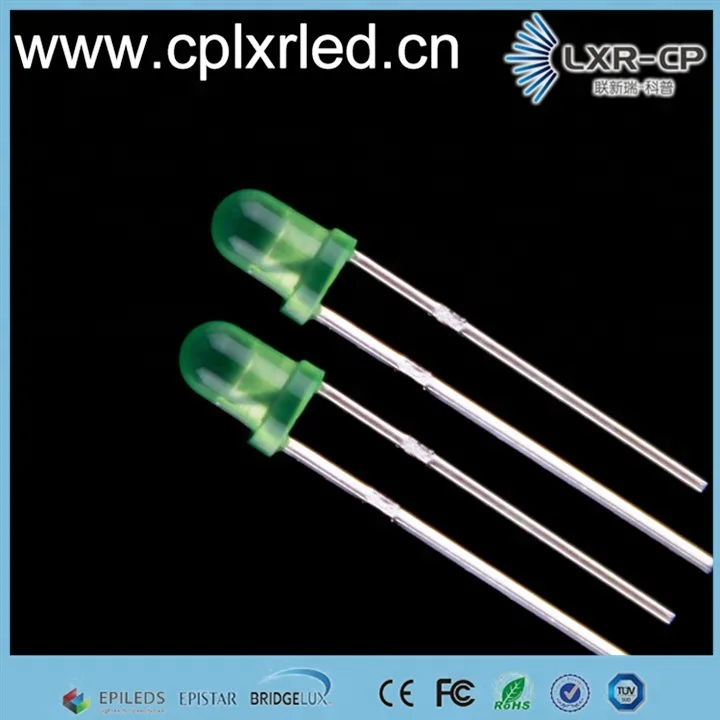 sanan Epileds epistar 0.06w red yellow Green Blue Amber White 3mm round dip led chip