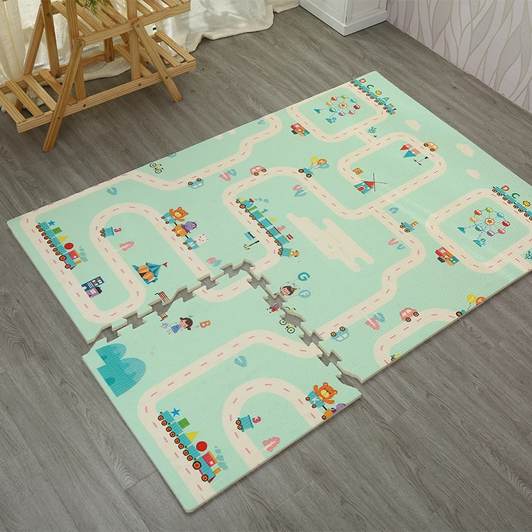 XPE foldable Cotton material  Waterproof baby crawling mat kids playmat / Puzzle Pads