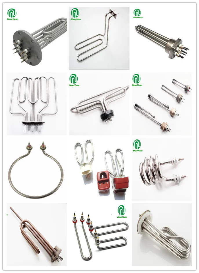 Electric Sauna Stove Heating Element,Green 304SUS Straight Heater Pipe,Tubular Air Heater 220V/380V 2KW/2.5KW/3KW