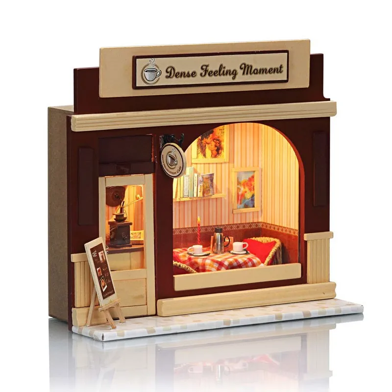 IIECREATE Educational Toy Dollhouse Mansion Furniture Miniature House Kit