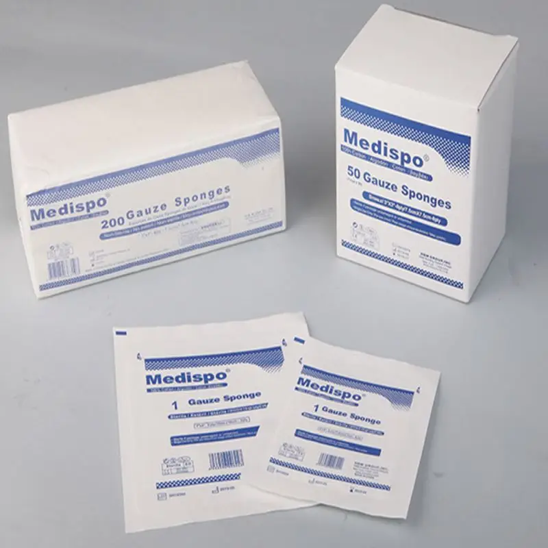 
4x4 medical sterile gauze 5x5 pads medical consumables compress 