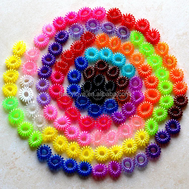 
Hot sell colorful phone coil candy telephone wire hair band 