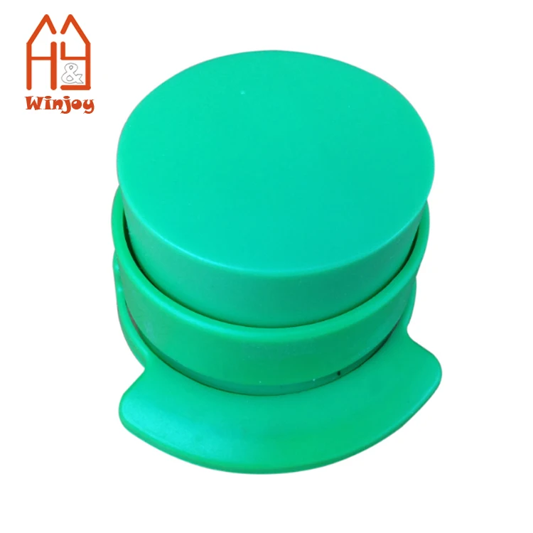 Transparent Office Stationery Promotion Round Staple-free Plastic Paper Stapler