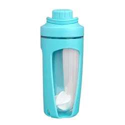 Hot sale 700ml Gym Sports Screw Lid cheap Shaker Ball Protein Shaker Bottle with mixing ball