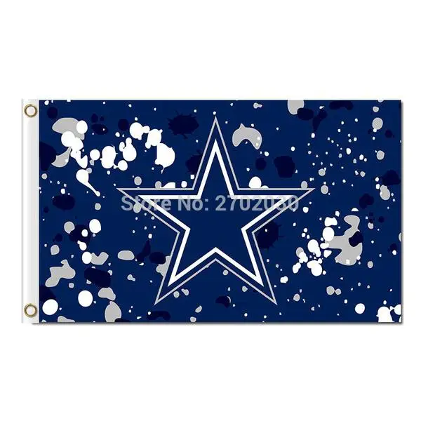 
China High quality custom design fabric Double-sided dallas cowboys flag 