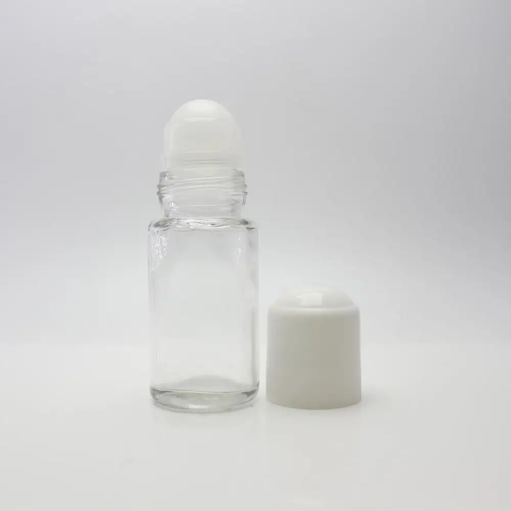 refillable glass roll on deodorant bottles 50ml RO-103S