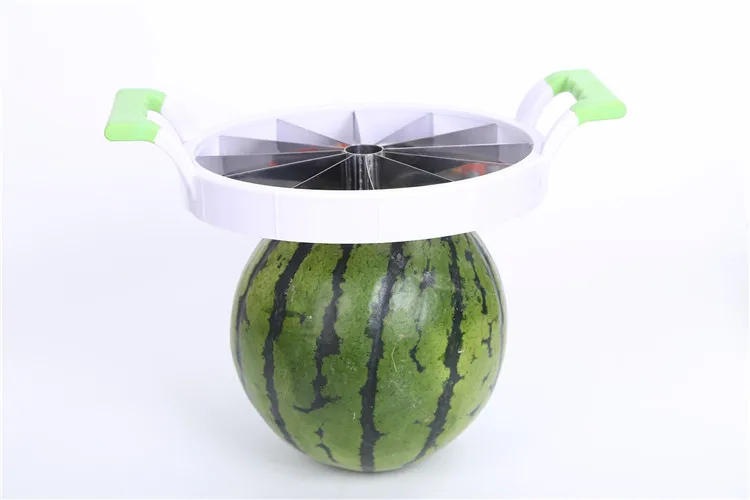 High quality non-slip handle melon slicer rustproof stainless steel watermelon cutter