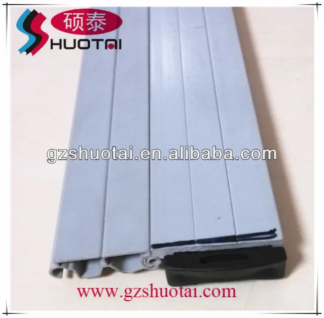 
wood grain 8*45mm Kitchen Cabinet PVC Rolling Shutter 