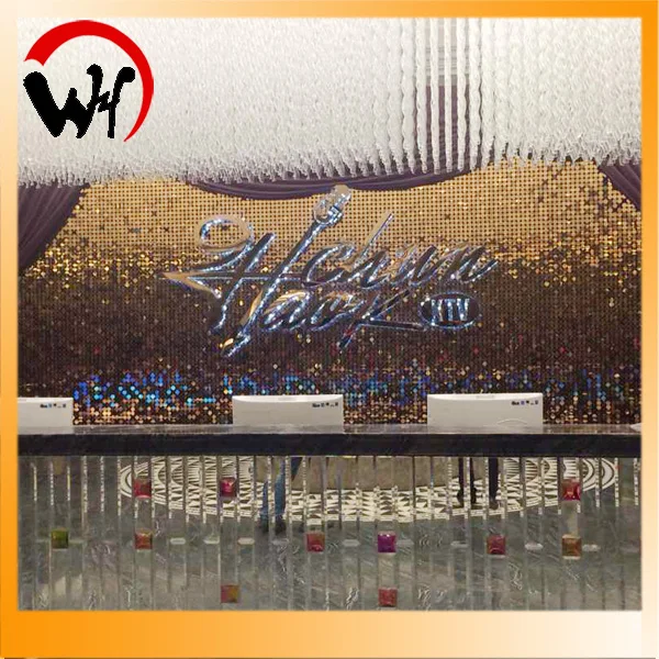 
PVC Shiny Backdrop Wedding Birthday Mall Decoration Sequin Shimmer Panel Wall 