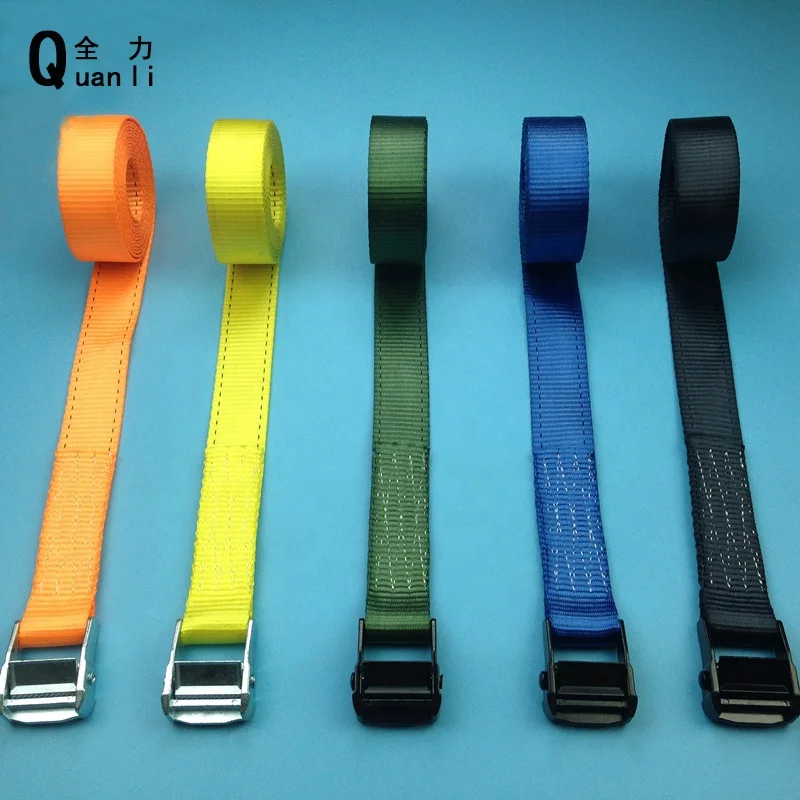 
38mm 1.5 inch endless Cargo lashing strap Black Endless Polyester Metal Cam Buckle tie down strap for packing 