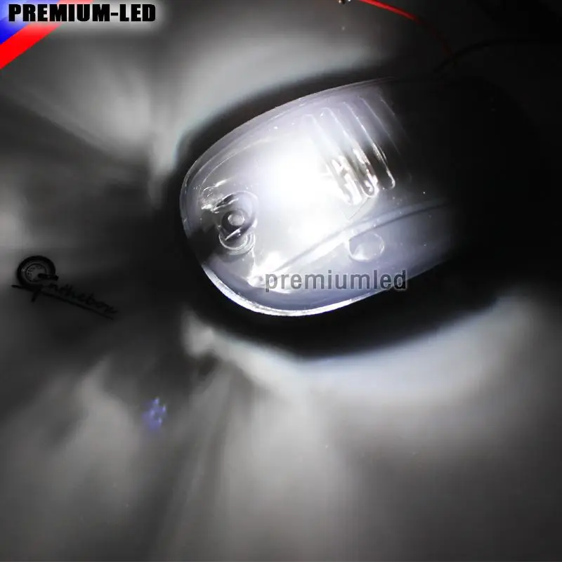 
5pcs Smoked Lens 6000K Xenon White LED Cab Roof Top Marker Running Lights For Truck SUV 4x4 (For Chevy Ford Dodge GMC, etc) 