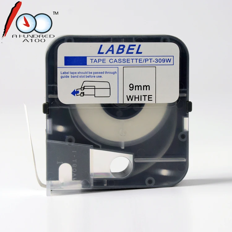 Compatible Max 9mm * 8m cassette tap label sticker for LM-PT309W PT309Y PT309T PT309S