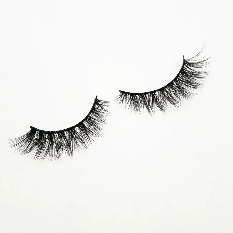 China Hot Sale 10 Pairs Silk Eye Lash Faux Mink False Lashes Synthetic Fake Eyelashes