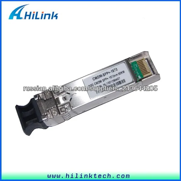 Оптическое волокно оборудование 10G CWDM SFP+ приемопередатчик 80km