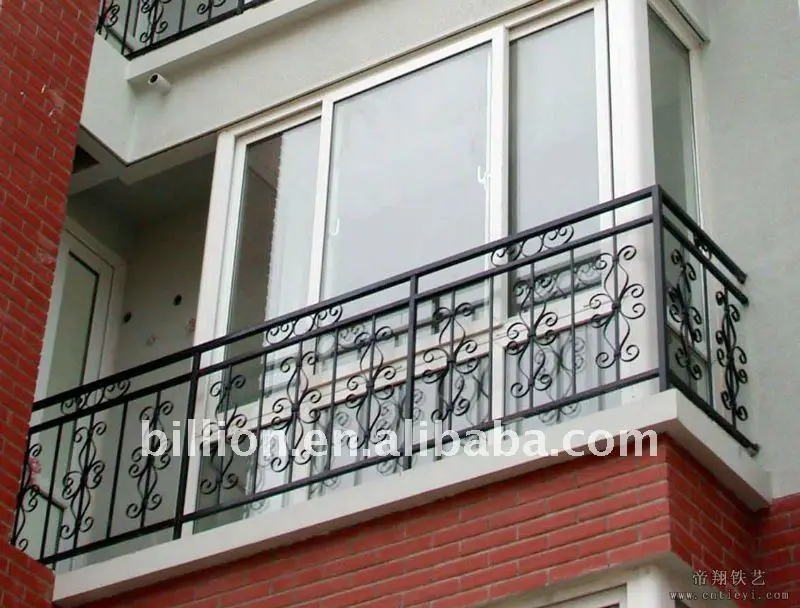 decorative wrought iron balcony