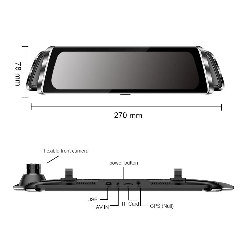  Видеорегистратор Phisung G900 автомобильный двойная камера HD1080P 10 дюймов датчик движения G-датчик циклическая запись