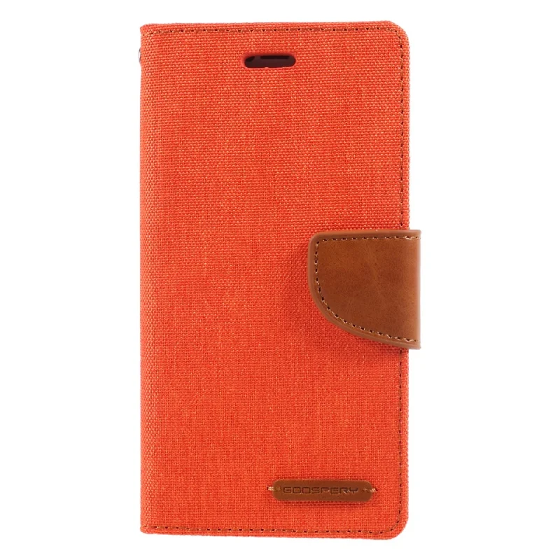 Original Brand Mercury Goospery Canvas Diary Case For Iphone X Card Slot Canvas Phone Case For Goospery Flip Cover