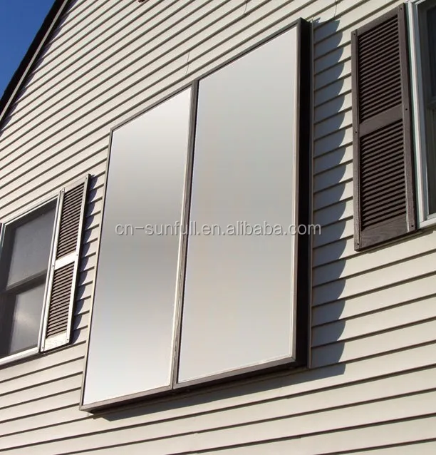 Wall Mounted High Effeciency Low Emittance Ultrasonic Welding Flat Plate Solar Hot Water Collector