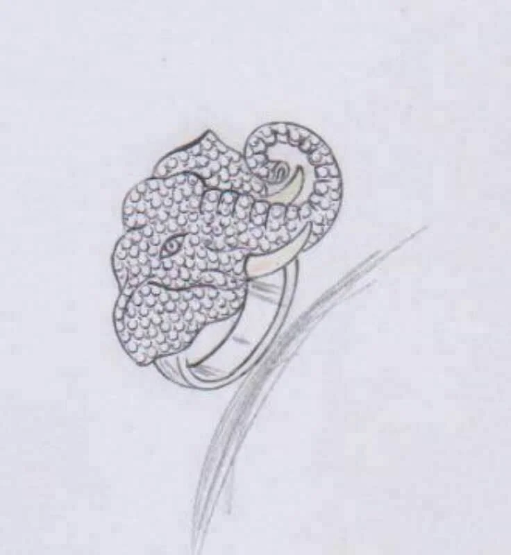 
Оригинальный дизайн, кольцо со слоном из серебра 925 пробы от фабрики ювелирных изделий Shenzhen Xinyi 