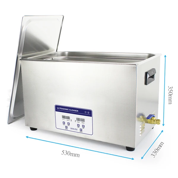 Ультразвуковой очиститель 30L JP-100S из нержавеющей стали с нагревателем и цифровым управлением