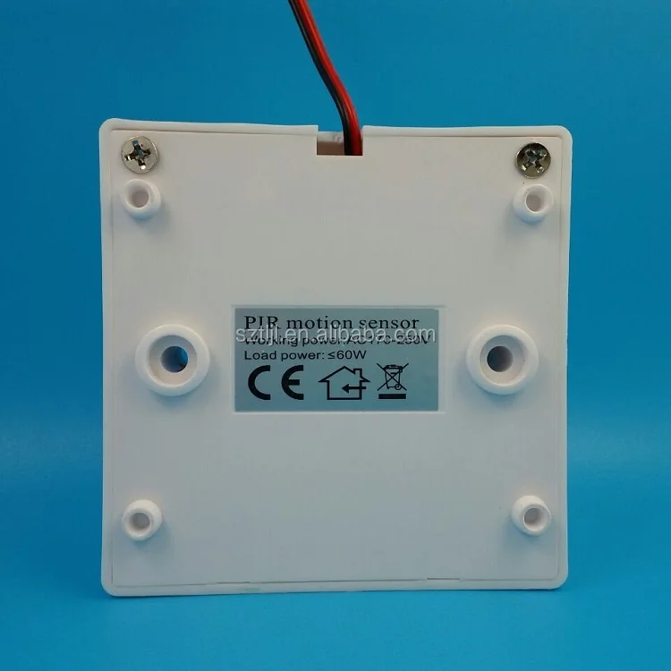 tow line 86mm white e27 pir sensor motion switch lamp holder AC220VLED energy-saving delay switch