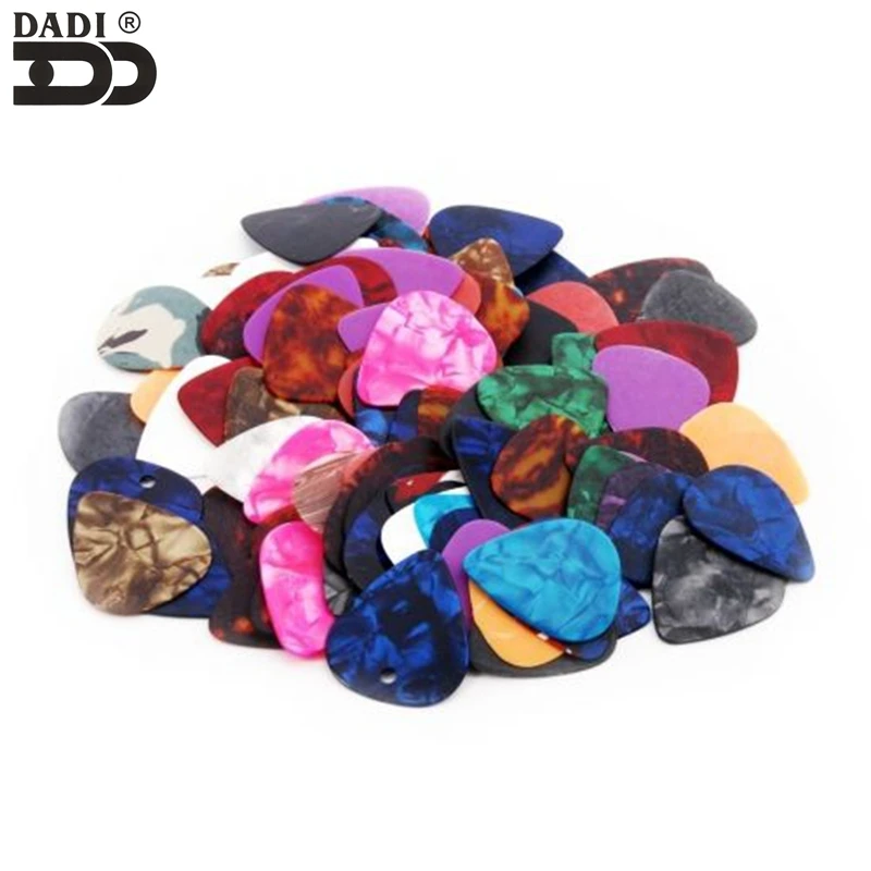 
Wholesale Nylon Plectrum celluloid Guitar Picks guitar use mutil color Custom Logo Low Price Color Printing Guitar Picks 