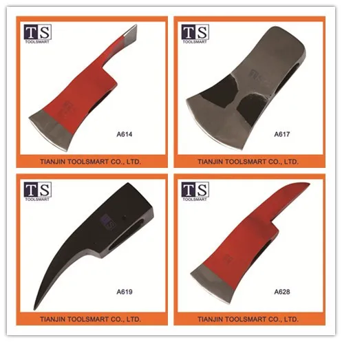 Wood battle steel forged axe head