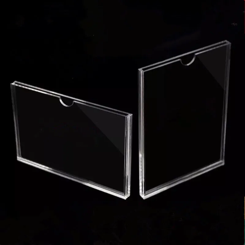 A4 Clear acrylic plastic display case box for advertising paper