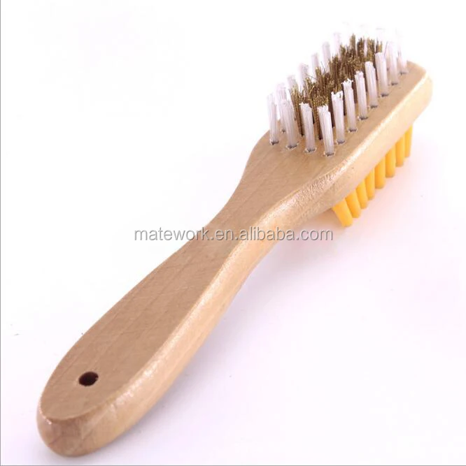 
High Quality Clean Double Suede Rubber Shoe Brush 