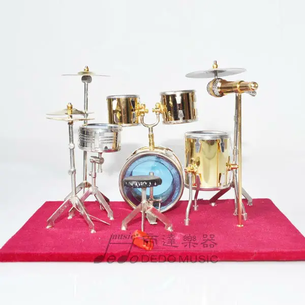Goldplated Mini Drum,Mini Music Instruments