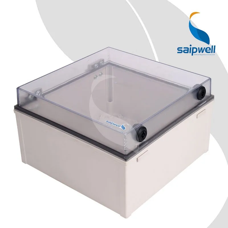 Saip / Saipwell Wenzhou Clear Plastic Box Electronics Clear Electrical Junction Box China Enclosure for Electronic