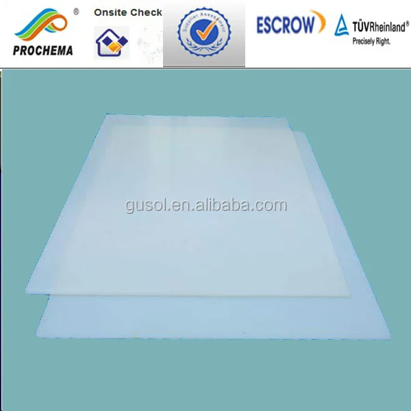 Для нефтехимической поле изоляции инженерный пластик pvdf лист, PVDF панель