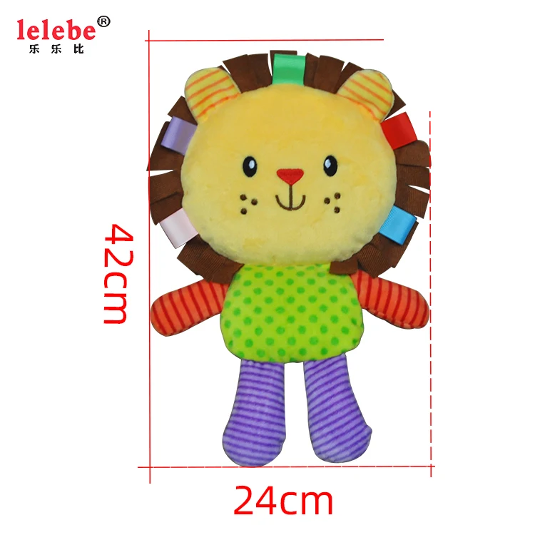 wholesale manufacturer 36cm infant soothing lion plush toys /bedtime toys/anime plush toys