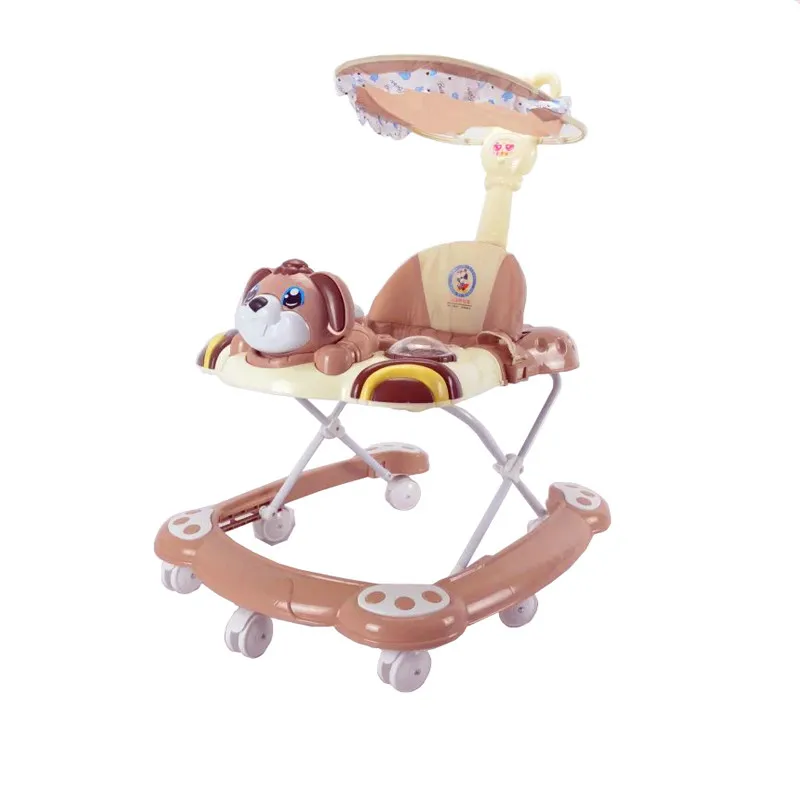 Детские ходунки с мультяшными персонажами и лицом маленьких собак