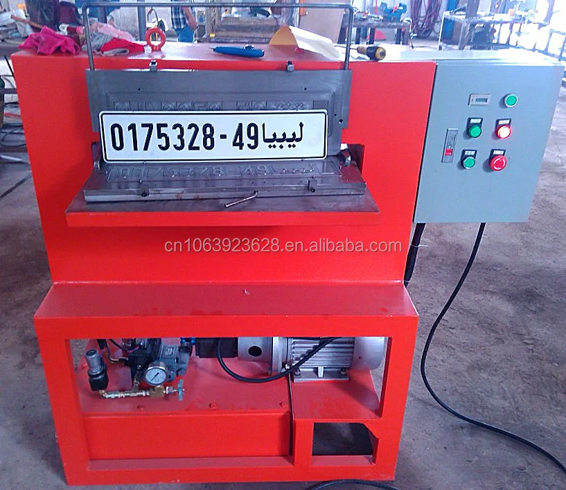 Aluminum License Plate Hydraulic Emboss Machine Number Punching Machine