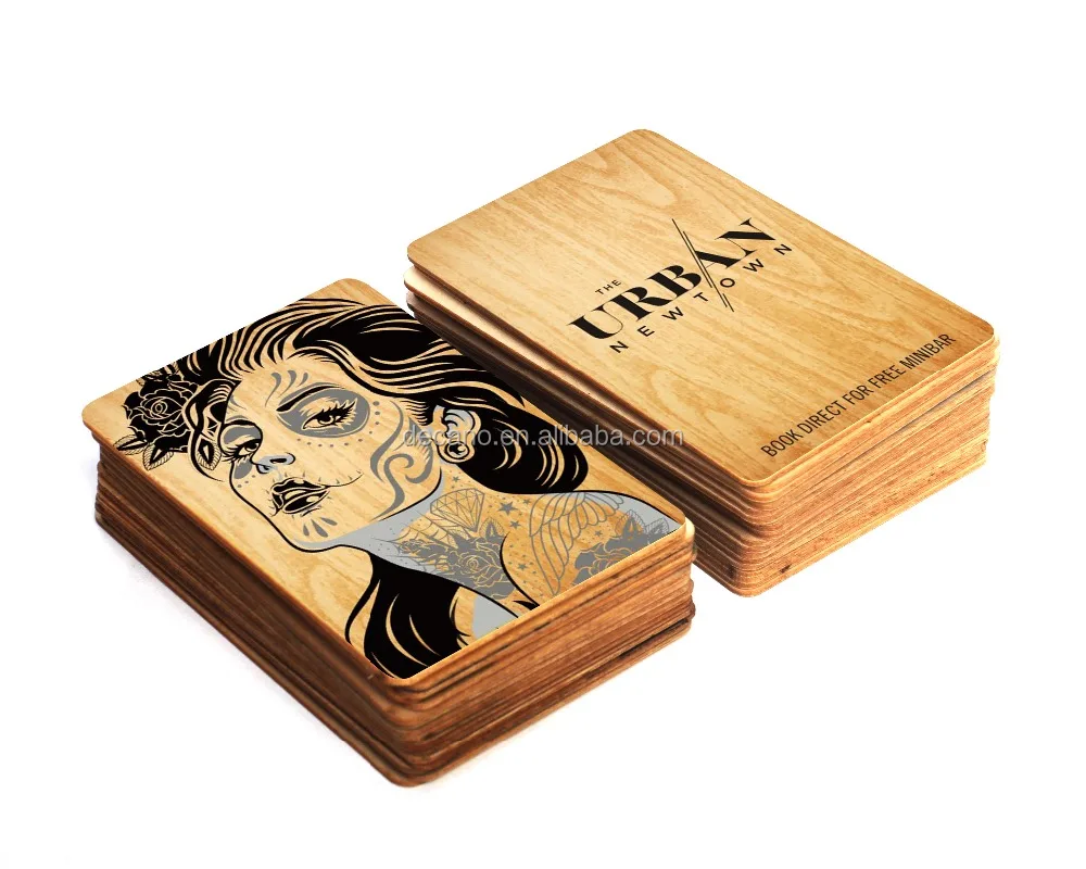 Деревянная карта лояльности