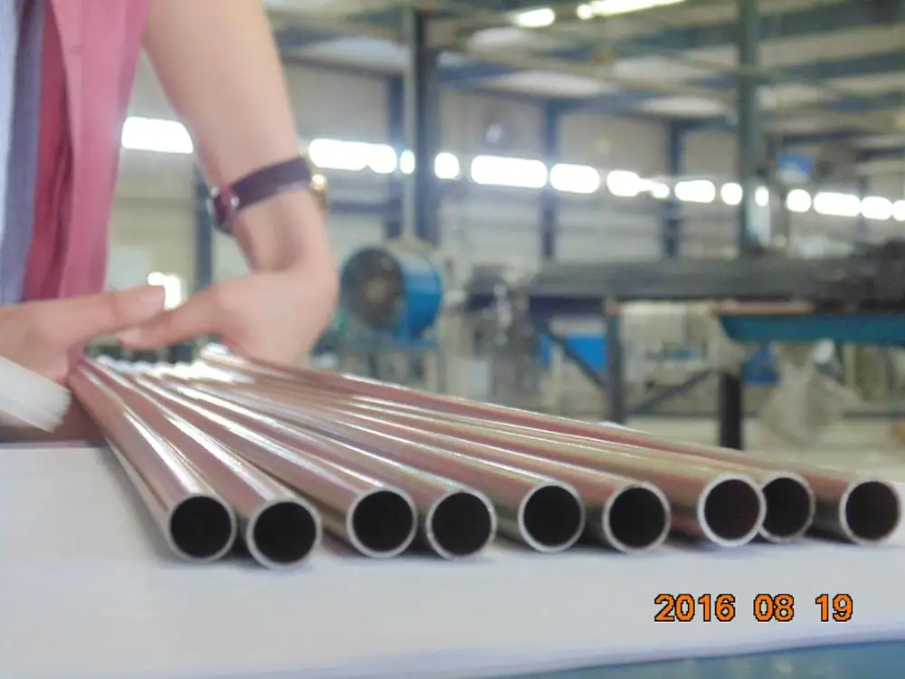 OD 4.76-12 mm double wall brazed copper coated tube