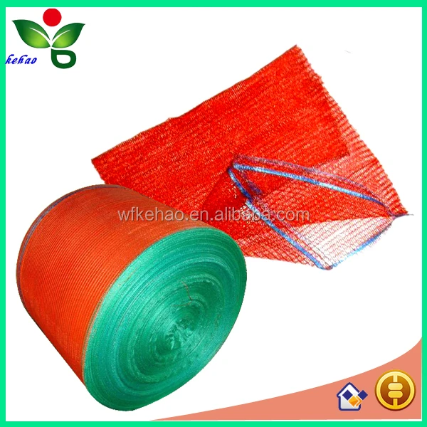 Onion polyethylene net sack Knitt mesh bag roll wholesale