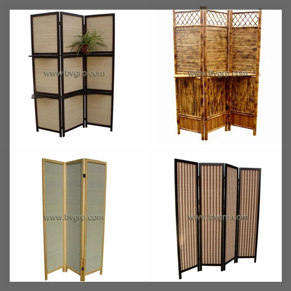 
High quality natural outdoor use bamboo decorative folding screens 