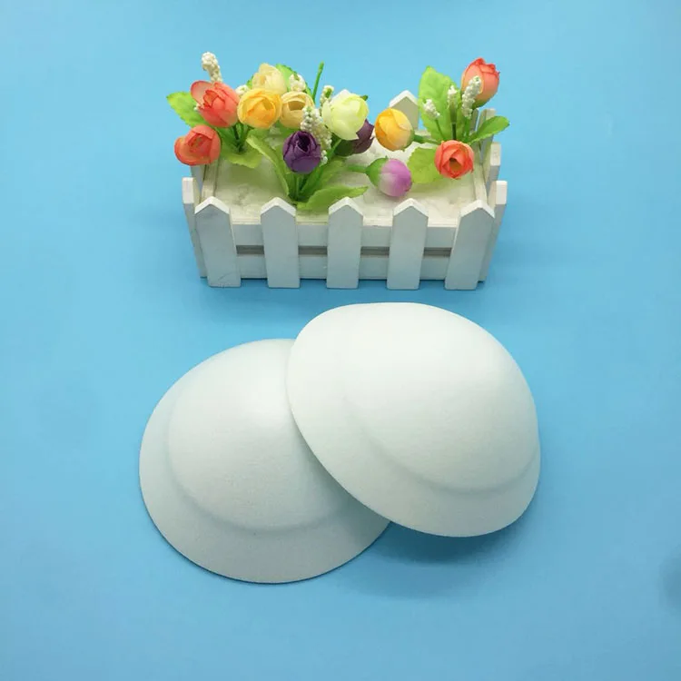 Factory Supply Round Sponge Bra Cup Gathering The Chest Strapless Dress Foam Bra Cups