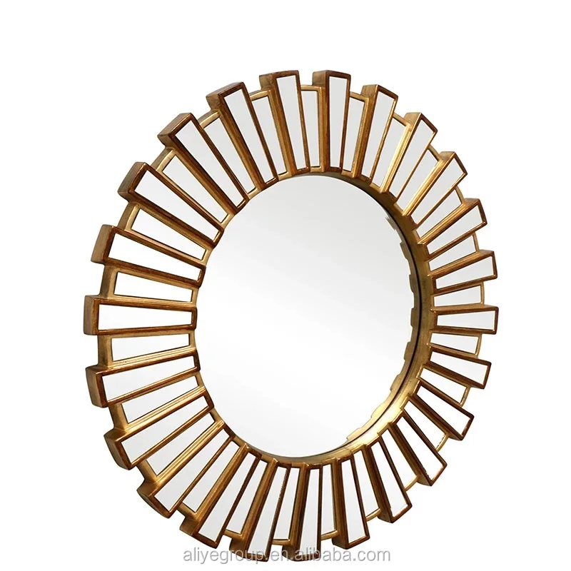 New design gold and silver home wall mirror decorative for living room or bedroom