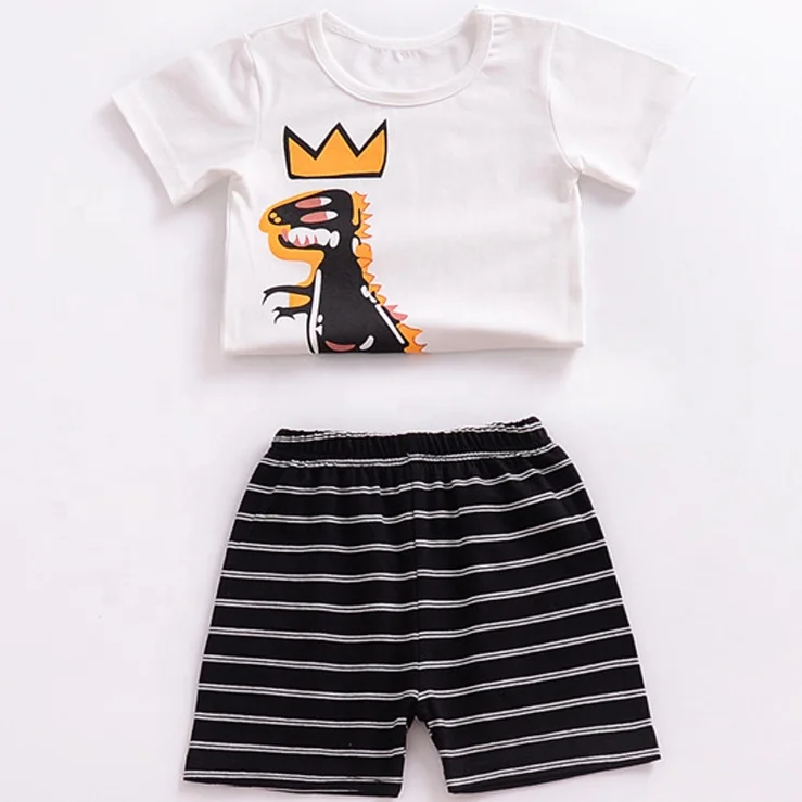 
Amazon Bestseller New Born Baby Clothes Sets Cotton Baby Shorts Pants Tshirt linen baby clothes clothing set 