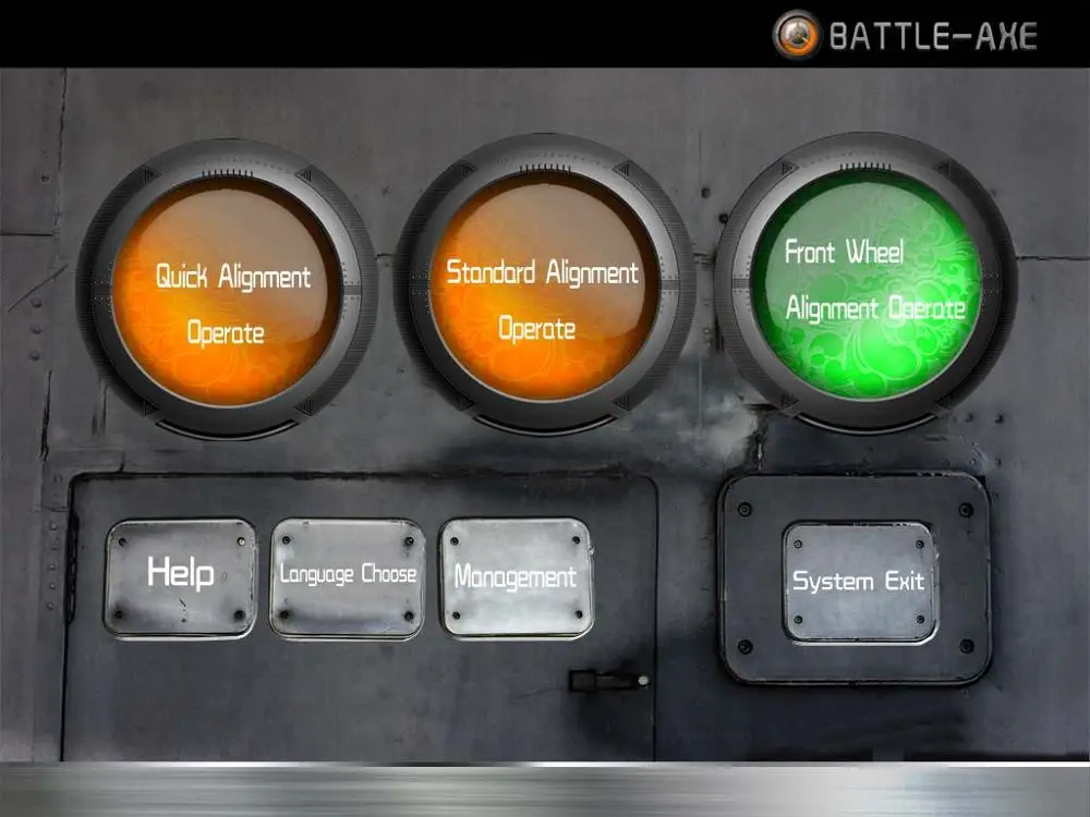 Battle-Axe V8-A taxi car tyre wheel alignment machine