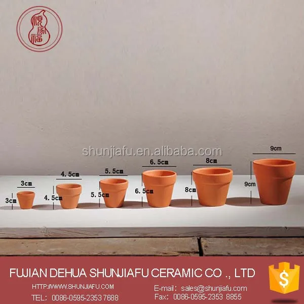 Керамические горшки для растений разного размера