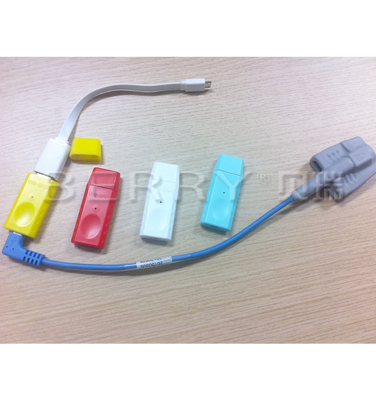 Портативный USB-Пульсоксиметр Nellcor совместимый с датчиком и сертификатом