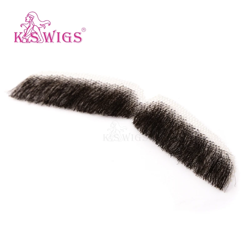 
K.S WIGS Wholesale 100% Handmade Human Hair Of Man False Beard 
