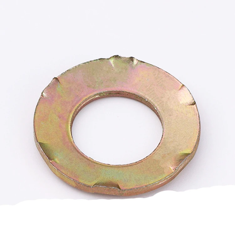 DIN6795 Zinc Plated Steel CSP Butterfly Grounding Clamping Washer With Point